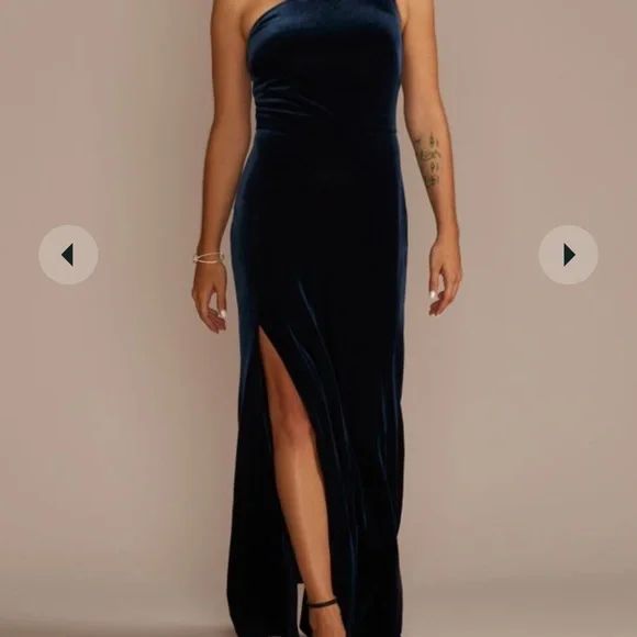 Db Studio | Dresses | Navy Blue Velvet One Should Dress | Poshmark